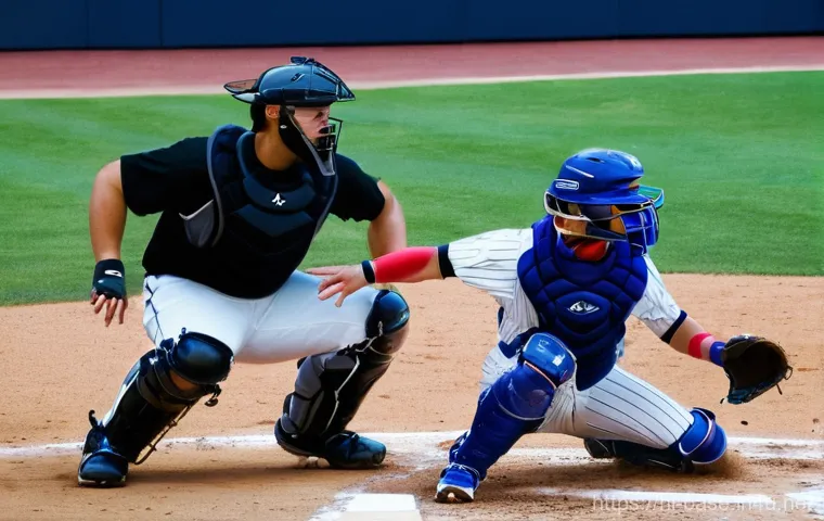 야구 초보자가 알아야 할 용어 - A vibrant, wide-angle aerial view of a meticulously maintained baseball diamond on a clear, sunny da...