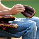 야구 글러브 길들이는 방법 - **Prompt 1: "The Genesis of a Ball Glove Buddy"**
A young baseball player, approximately 13 year...