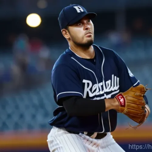Home 16 야구와 심리학 - **Prompt:** A male baseball pitcher in a full, clean, traditional baseball uniform, mid-pitch on the...